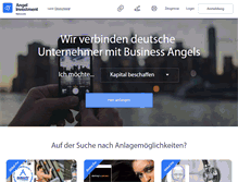 Tablet Screenshot of angelinvestmentnetz.de